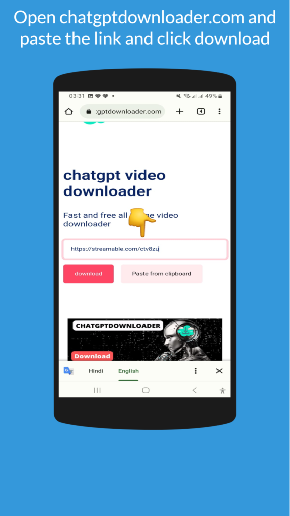 Streamable video Downloader - Chatgpt Video Downloader Ai